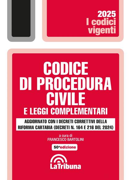 Codice di procedura civile e leggi complementari 2025 - Francesco Bartolini - ebook