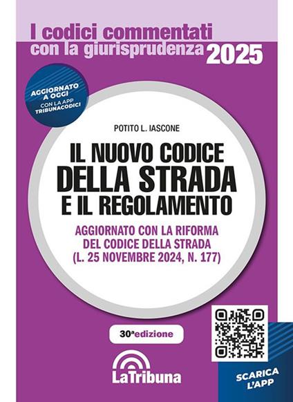 Il nuovo codice della strada e il regolamento 2025 - copertina