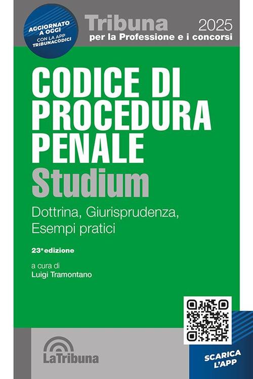 Codice di procedura penale Studium. Dottrina, giurisprudenza, esempi pratici. Con App Tribunaconcorsi - copertina