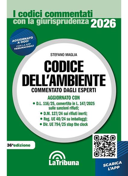 Codice dell'ambiente - Stefano Maglia - copertina
