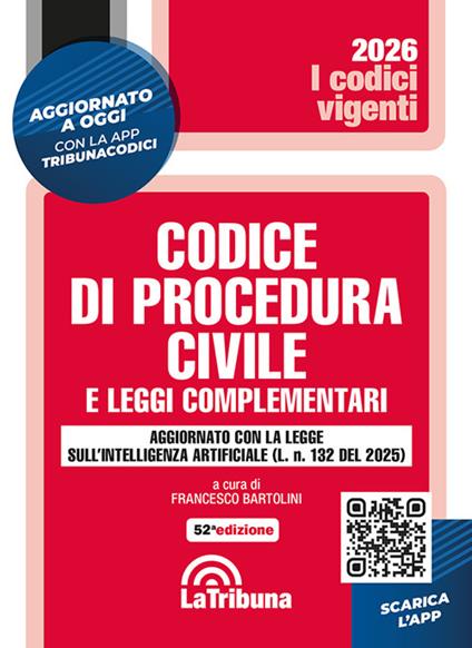 Codice di procedura civile e leggi complementari - copertina