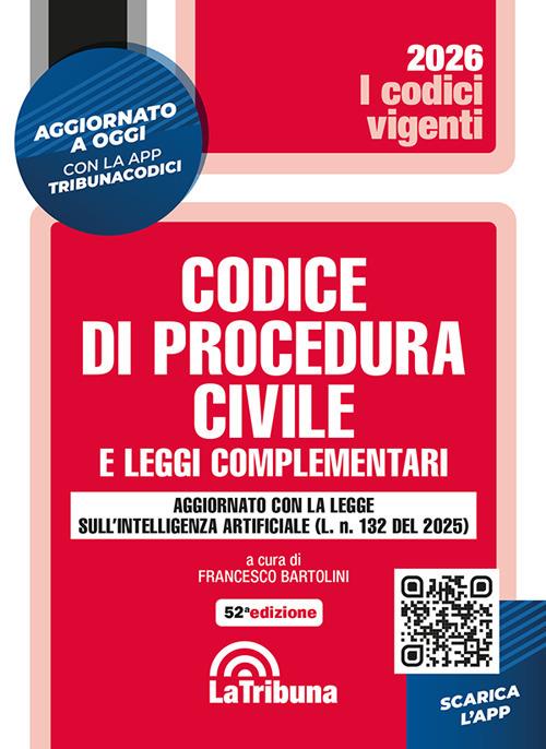 Codice di procedura civile e leggi complementari - copertina