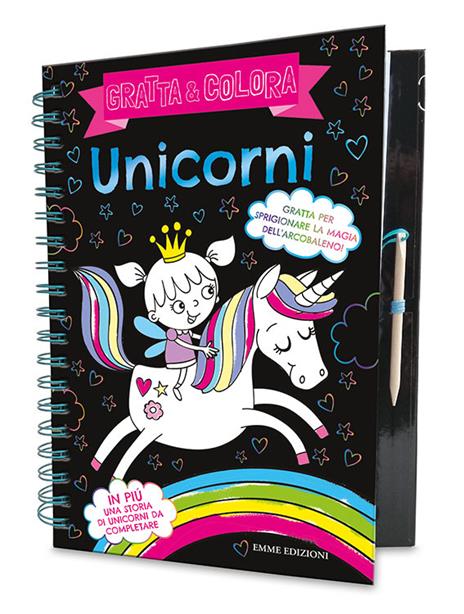Unicorni. Gratta & colora. Ediz. a spirale. Con gadget - Sarah Wade - 2