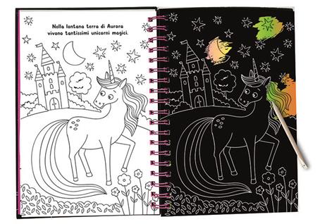 Unicorni. Gratta & colora. Ediz. a spirale. Con gadget - Sarah Wade - 3