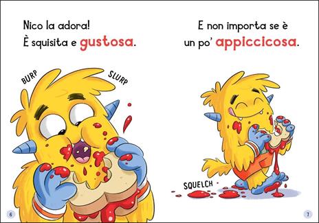 Nico fa abbuffata di pane e marmellata. Scuola di mostri. Ediz. illustrata - Sally Rippin - 2