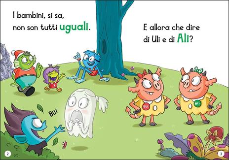 Uli e Ali gemelle quasi uguali. Scuola di mostri. Ediz. illustrata - Sally Rippin - 2