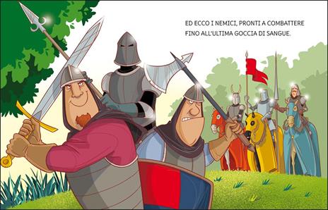 Battaglia in calzamaglia. Prime letture. Stampatello maiuscolo. Ediz. a colori - Giuditta Campello - 4