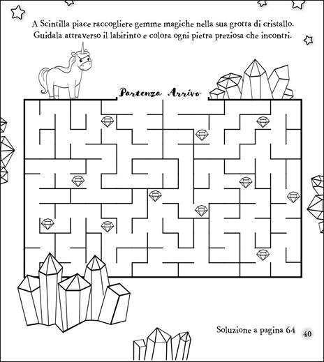 Unicorni magici. Libro da colorare. Ediz. illustrata. Con 5 gomme. Con 5 matite - 4