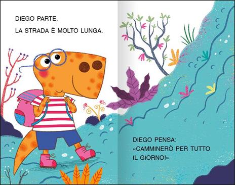 Una gita avventurosa per Diego il dinosauro. Stampatello maiuscolo. Ediz. a colori - Raffaella Bolaffio - 3