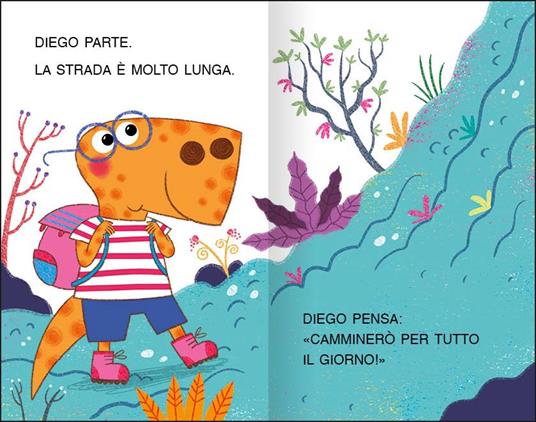 Una gita avventurosa per Diego il dinosauro. Stampatello maiuscolo. Ediz. a colori - Raffaella Bolaffio - 3