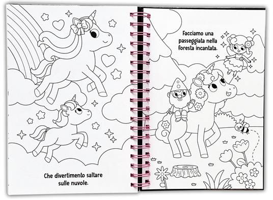 Amo i cristalli. Magici unicorni. Ediz. a colori. Ediz. a spirale. Con 2000 cristalli adesivi - 4