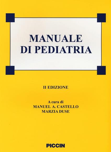 Manuale di pediatria. Ediz. a colori - copertina