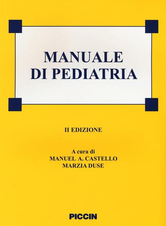 Manuale di pediatria. Ediz. a colori - copertina