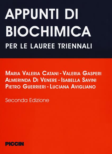 Appunti di biochimica. Per le lauree triennali - copertina