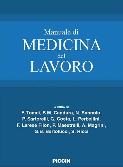 Manuale di medicina del lavoro - copertina