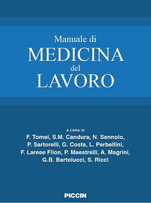 Manuale di medicina del lavoro - copertina