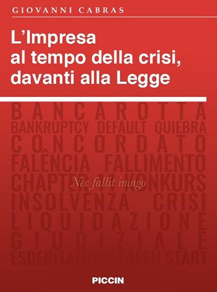 L' impresa al tempo della crisi, davanti alla legge - Giovanni Cabras - copertina