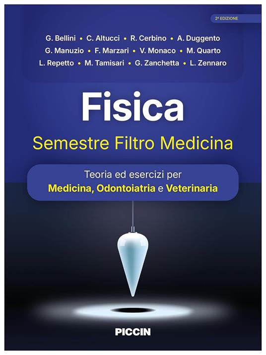 Fisica - Semestre Filtro Medicina - G. Bellini,C. Altucci,R. Cerbino - copertina