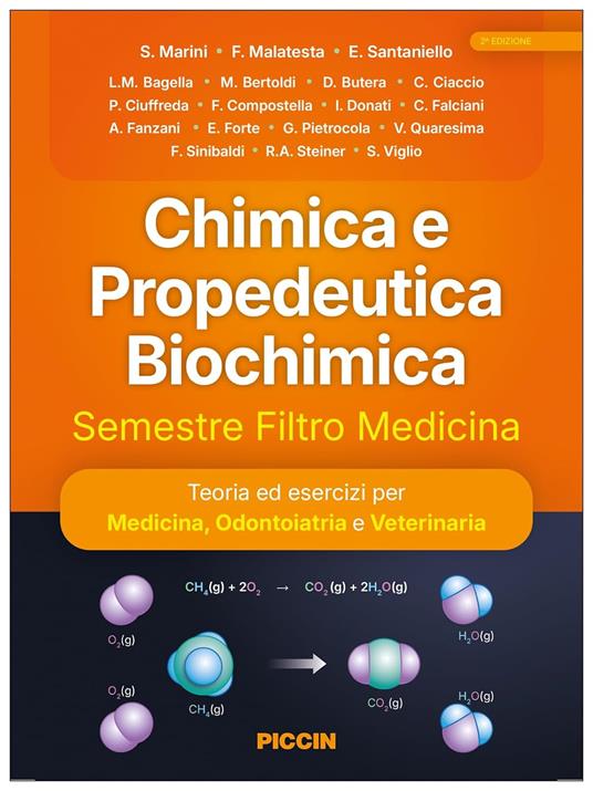Chimica e propedeutica biochimica. Semestre filtro medicina - F. Malatesta,E. Santaniello,L. M. Bagella - copertina
