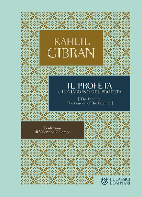 Il profeta-Il giardino del profeta - Kahlil Gibran - copertina