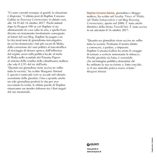 Di' la verità anche se la tua voce trema - Daphne Caruana Galizia - 3