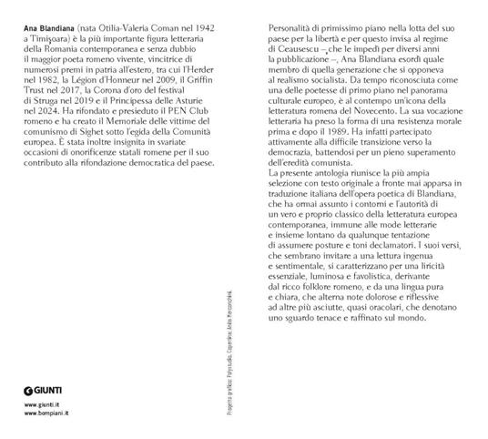 Raccolto d'angeli. Testo rumeno a fronte - Ana Blandiana - 2