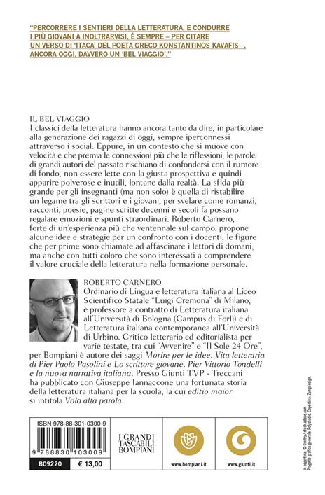 Il bel viaggio. Insegnare letteratura alla generazione Z - Roberto Carnero - 2