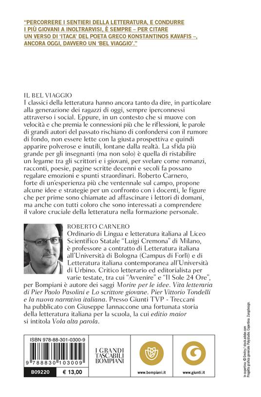 Il bel viaggio. Insegnare letteratura alla generazione Z - Roberto Carnero - 2