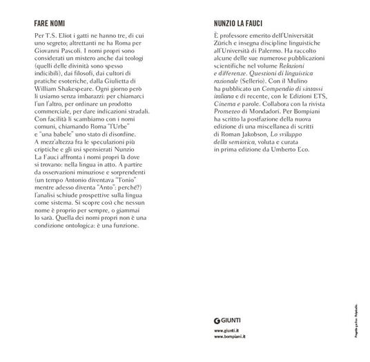 Fare nomi - Nunzio La Fauci - 2