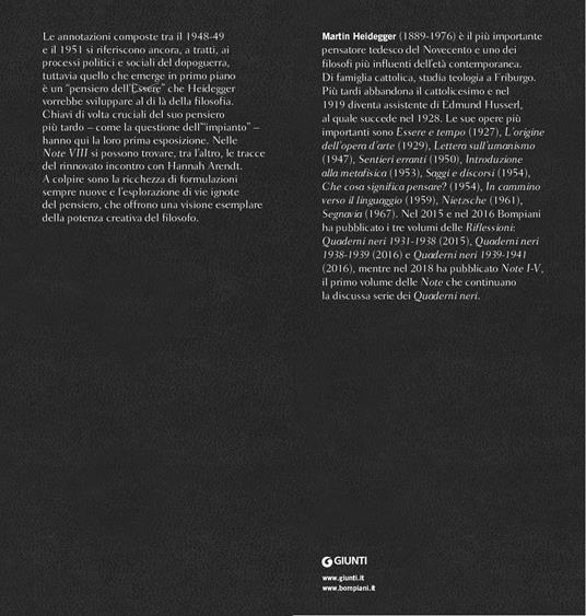 Quaderni neri 1948/49-1951. Note VI-IX - Martin Heidegger - 3