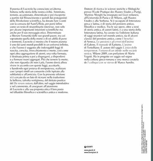 La natura delle cose. Testo latino a fronte - Tito Lucrezio Caro - 2