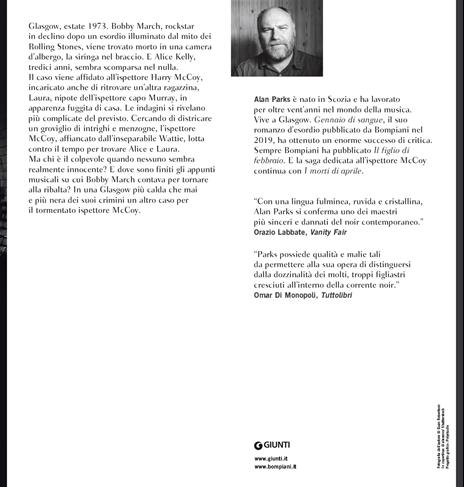L'ultima canzone di Bobby March - Alan Parks - 2