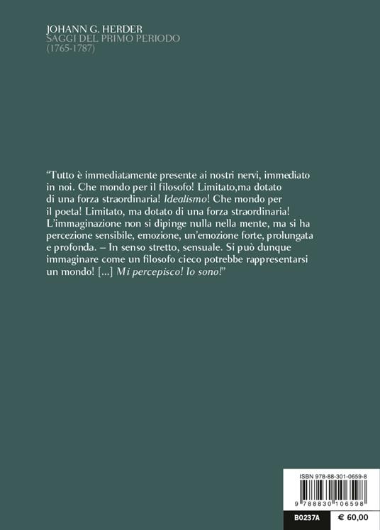 Saggi del primo periodo (1765-1787). Testo tedesco a fronte. Ediz. bilingue - Johann Gottfried Herder - 3