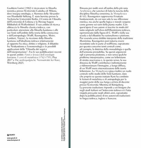 Metafisica. Testo latino a fronte - Alexander Gottlieb Baumgarten - 2