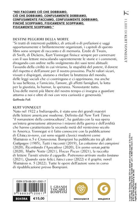 Destini peggiori della morte. Un collage autobiografico - Kurt Vonnegut - 2