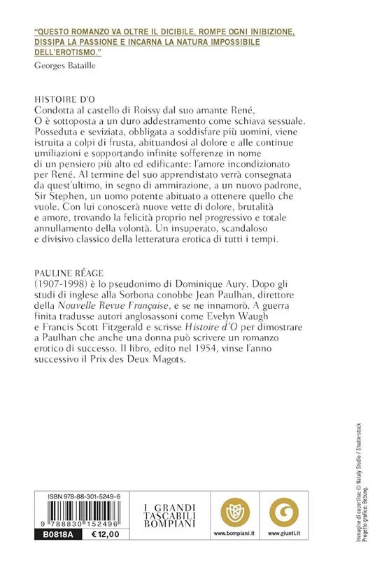 Histoire d'O - Pauline Réage - 2