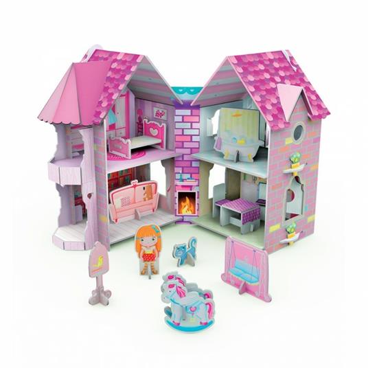 La casa delle bambole 3D. Ediz. a colori. Con gadget - Nadia Fabris - 2