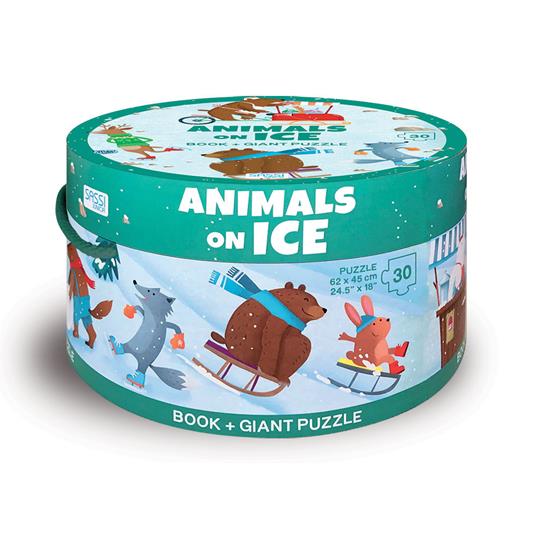 Animals on ice. Ediz. a colori. Con puzzle - Matteo Gaule,Ester Tomè - copertina