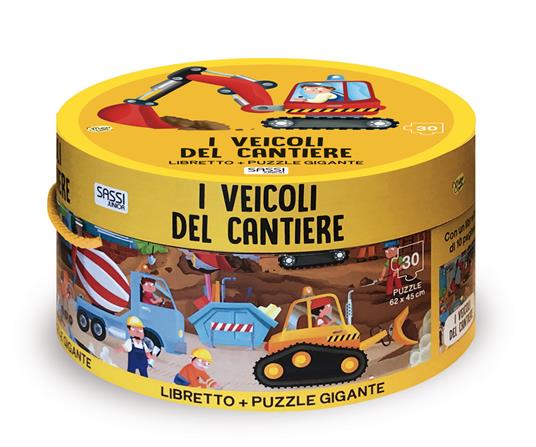 I veicoli del cantiere. Ediz. a colori. Con puzzle - Matteo Gaule - copertina