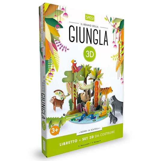 Il regno della giungla 3D. Ediz. a colori. Con gadget - Valentina Bonaguro,Valentina Manuzzato - copertina