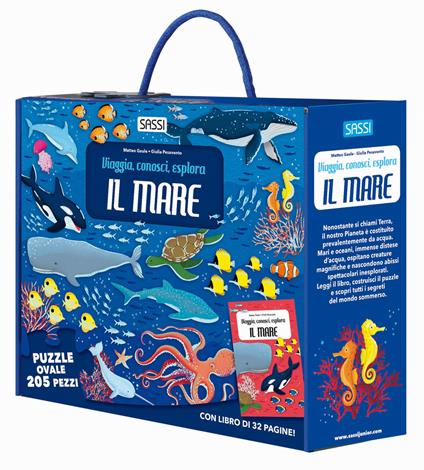 Il mare. Viaggia, conosci, esplora. Ediz. illustrata. Con puzzle - Giulia Pesavento,Matteo Gaule - copertina