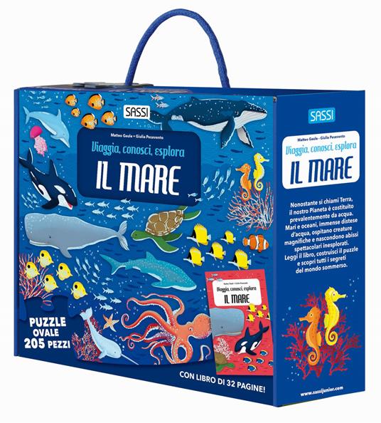 Il mare. Viaggia, conosci, esplora. Ediz. illustrata. Con puzzle - Giulia Pesavento,Matteo Gaule - copertina