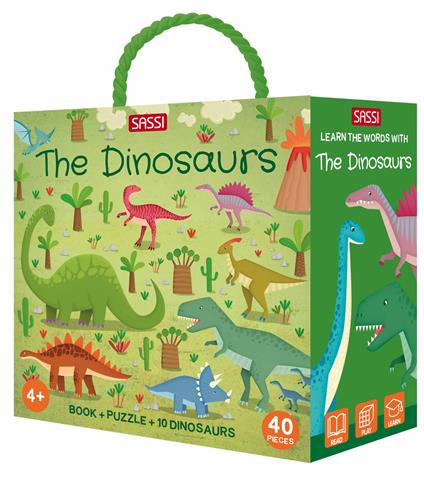 The dinosaurs. Q-box. Ediz. a colori. Con puzzle - copertina