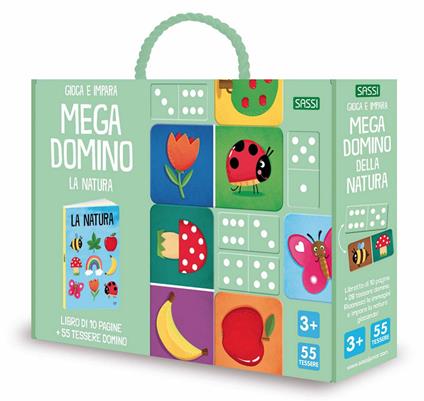 Natura. Mega-domino. Ediz. a colori. Con tessere domino - Matteo Gaule,Valentina Bonaguro - copertina