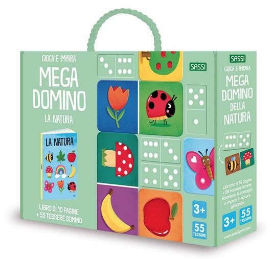 Natura. Mega-domino. Ediz. a colori. Con tessere domino - Matteo Gaule,Valentina Bonaguro - copertina