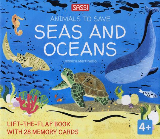 Seas and oceans. Animals to save. Con 28 memory cards - Jessica Martinello - copertina