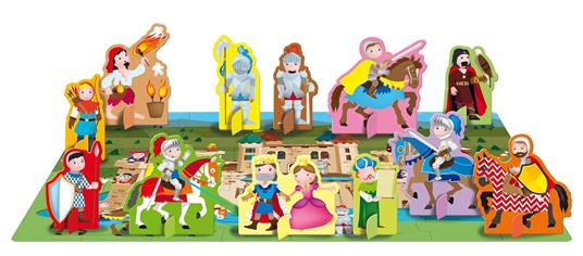Il castello dei cavalieri. Ediz. a colori. Con puzzle gigante - Matteo Gaule - 3