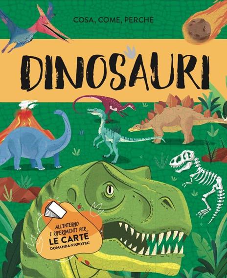 Il mega atlante dei dinosauri. Nuova ediz. Con 40 carte domanda-risposta. Con 4 modellini di dinosauri - Giulia Pesavento - 2