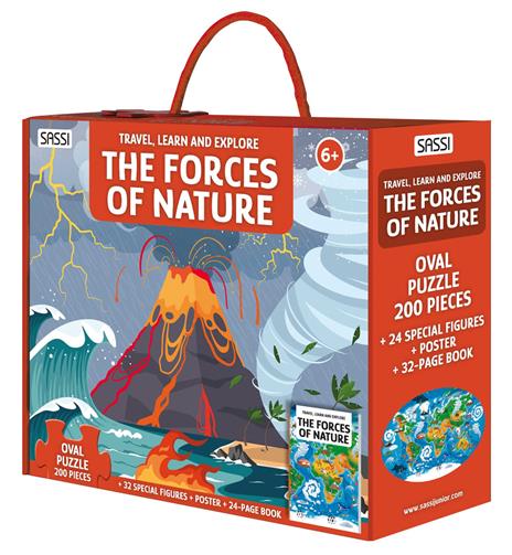 The forces of nature. Travel, learn and explore. Ediz. a colori. Con oval puzzle. Con 24 special figures. Con Poster - Matteo Gaule - copertina
