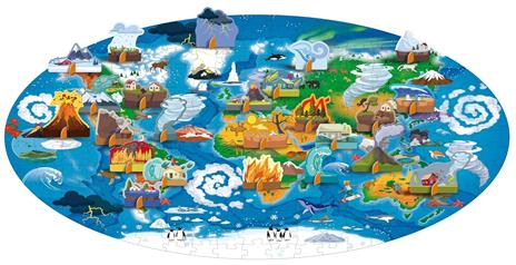 The forces of nature. Travel, learn and explore. Ediz. a colori. Con oval puzzle. Con 24 special figures. Con Poster - Matteo Gaule - 3